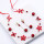 F-0862 Fashion hot sale red pearl flower headband earrings set toast dress headdress bridal jewelry