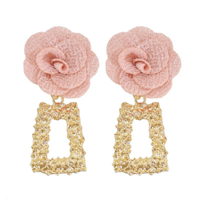 E-6064 Romantic Flower Geometric Drop Earrings for Women Bohemian Summer Holiday Party Jewelry Gift