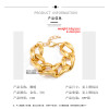B-1099 Gold Silver Chunky Link Chain Anklet for Women Girls