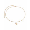 N-7475 Butterfly Pendant Waist Chain  for Women Gold Silver Body Chain Minimalist Body Belt Dance Party