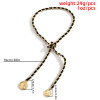 N-7476 Punk Twisted Velvet Long Chain Choker Necklace Women Coins Pendant Necklaces Summer Party Jewelry