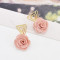 E-6065 Fashion Flower Geometric Drop Earrings for Women Bohemian Summer Holiday Party Jewelry Gift