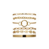B-1101 Fashion hot sale golden ladies chain bracelet suitable for party banquet jewelry