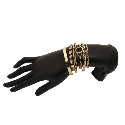 B-1101 Fashion hot sale golden ladies chain bracelet suitable for party banquet jewelry