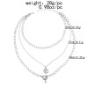 N-7486 Punk Silver Color Multilayers Long Chain Women Hip Hop Coin Bells Pendant Necklaces Party Jewelry