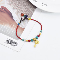 B-1103 Fashion Hot Selling Pearl Key Concentric Lock Bracelet New Style Jewelry Bracelet Gift