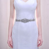 N-7495 Wedding Accessories Crystal Wedding Belt Satin Rhinestone Evening Prom Dress Belt Bridal Ribbon Sash Bridesmaids Women