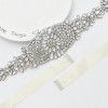 N-7495 Wedding Accessories Crystal Wedding Belt Satin Rhinestone Evening Prom Dress Belt Bridal Ribbon Sash Bridesmaids Women