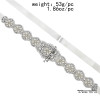 N-7499 Crystal wedding belt hair accessories dual-use satin surface rhinestone bridal satin ribbon S waist belt wedding accessories prom dress accessories