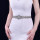 N-7499 Crystal wedding belt hair accessories dual-use satin surface rhinestone bridal satin ribbon S waist belt wedding accessories prom dress accessories