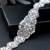 N-7499 Crystal wedding belt hair accessories dual-use satin surface rhinestone bridal satin ribbon S waist belt wedding accessories prom dress accessories