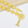 N-7492 N-7518 Bohemian Gold Metal Belly Chains Carved Flower Bikini Dance Waist Chain Festival Body Jewelry