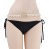 N-7504 Elegant Bridal Butterfly Heart Flower Pearl Elastic Waist Body Belly Chains Dress Belt Adjustable Body Jewelry