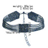 N-7506 Bohemian style black rice bead waist chain beach belly dance sexy belt belly jewelry