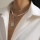N-7510 Layered Artificial Pearl Choker Necklaces for Women Star Rose Pendant Necklace Link Chain