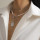 N-7510 Layered  Artificial Pearl Choker Necklaces for Women Star Rose Pendant Necklace  Link Chain