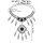 N-7512 Vintage Silver Metal Black Stone Geometric Leaf Pendant Necklaces for Women Bohemian Tribal Jewelry Gift