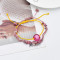 B-1105 2Pcs/set New Summer Rope Woven Handmade Acrylic Stone Bracelets for Women Bohemian Party Jewelry