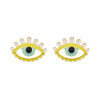 E-6075 Boho Eye Stud Earrings for Women Teen Girls  Colorful Enamel Cute Earrings Jewelry Gifts for Her