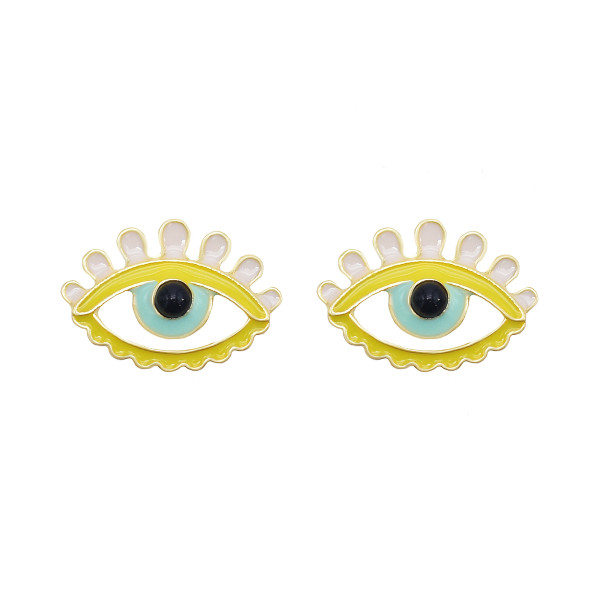 E-6075 Boho Eye Stud Earrings for Women Teen Girls  Colorful Enamel Cute Earrings Jewelry Gifts for Her