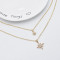 N-7522 Fashion Bohemian Multilayer Pearl Star Geometric Gold Chain Necklaces for Women Party Jewelry Gift