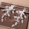 F-0909 A pair of European and American hot selling crystal pearl hairpin bridal wedding headdress wedding dress accessories banquet headdress