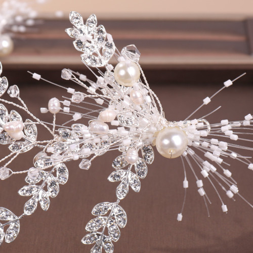 F-0909 A pair of European and American hot selling crystal pearl hairpin bridal wedding headdress wedding dress accessories banquet headdress