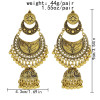 E-6084 Bohemian Style Antique Gold Silver Metal Pendant Women's Hollow Earrings Indian Style Geometric Carving Ethnic Earrings