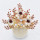 F-0868 Red Chinese Wedding Bridal Hair Ornaments Branch-shaped Long Tassel Wedding Dress Accessories