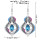 E-6091 Bohemian Earrings for Women Classic Antique Silver Plating Rhinestone Female Popular Natural dangle Flower Earrings