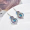 E-6091 Bohemian Earrings for Women Classic Antique Silver Plating Rhinestone Female Popular Natural dangle Flower Earrings