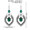 E-6096 New Fashion Geometric Flower Crystal Drop Dangle Earrings for Women Bohemian Party Jewelry Gift