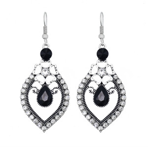 E-6096 New Fashion Geometric Flower Crystal Drop Dangle Earrings for Women Bohemian Party Jewelry Gift