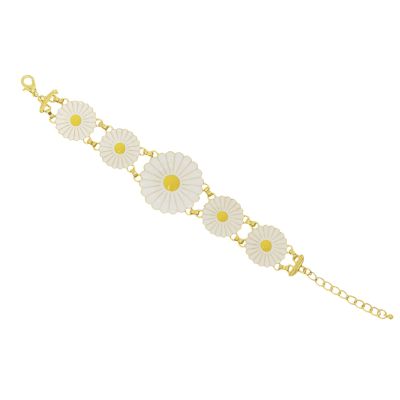 N-7525 B-1109 New Fashion Gold Metal Daisy Flower Belly Chains & Bracelet Sets for Women Bohemian Summer Beach Party Jewelry