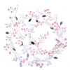 F-0877 Romantic Pink Pearl Crystal Headbands for Bridal Handmade Wedding Engagement Hair Accessories