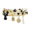 B-1110 3Pcs/Set Bohemian Beach Acrylic Beads Flower Moon Star Lock Charms Bracelets For Women Party Jewelry Gift
