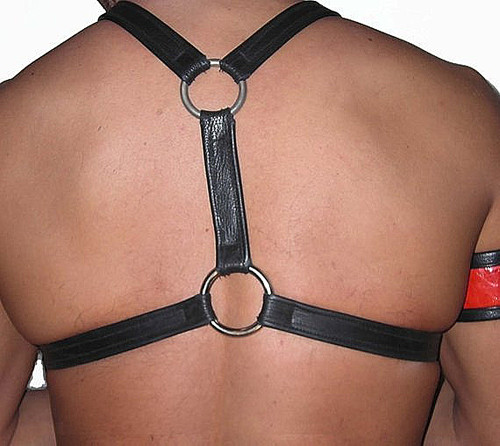 N-7530 European And American Fashion Cykpunk Black Leather Bondage Belt Belt Body Chain Boudoir Male Sexy Game Accessories