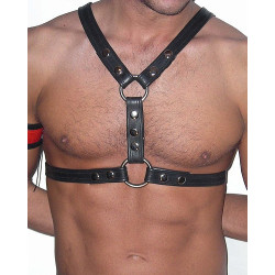 N-7530 European And American Fashion Cykpunk Black Leather Bondage Belt Belt Body Chain Boudoir Male Sexy Game Accessories