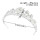 F-0878 Bride Pearl Zircon Handmade Crown Silver Branch Princess Crown Tiara Crown Headband Birthday Crown Hair Accessories