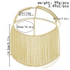 F-0885 New Fashion Ladies Gold Metal Chain Multilayer Tassel Head Chain Face Ornaments and Headwear Halloween Gifts