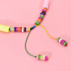 N-7536 Bohemian style colored wood irregular geometry beaded necklace African indigenous ethnic ethnic tribe retro ladies double necklace jewelry