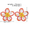 E-6120 Fashion Design Jewelry Korean Handmade Friendly Acrylic Flower Bead Rattan Earring for Women