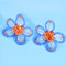 E-6120 Fashion Design Jewelry Korean Handmade Friendly Acrylic Flower Bead Rattan Earring for Women