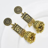 E-6122 Bohemian Style Bells Tassel Vertical Earrings Wispy Pattern Bell Earrings Suitable For Women's Wedding Party Jewelry Accessories