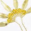 F-0888 Fashion European And American Gold And Silver Two-Color Wispy Flower Hair Accessories Bohemian Style Ladies Hair Accessories