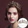 F-0840 Vintage Gold Metal Rhinestone Pearl Tiaras Crowns for Women Bridal Headpiece Wedding Hair Accessories