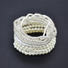 B-1113 New Trend Zircon Charm Mother of Pearl Face Heart Pendant Bracelet For Women Freshwater Pearl Bracelets