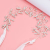 F-0889 Fashion Elegant Silver Flower Crystal Pearl Headbands Bridal Party Wedding Hair Accessories