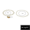 B-1114 2Pcs/Set Elegant Shell Pendant Pearl Beads Charm Anklet for Women Boho Summer Beach Foot Bracelet Jewelry