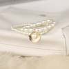 B-1114 2Pcs/Set Elegant Shell Pendant Pearl Beads Charm Anklet for Women Boho Summer Beach Foot Bracelet Jewelry